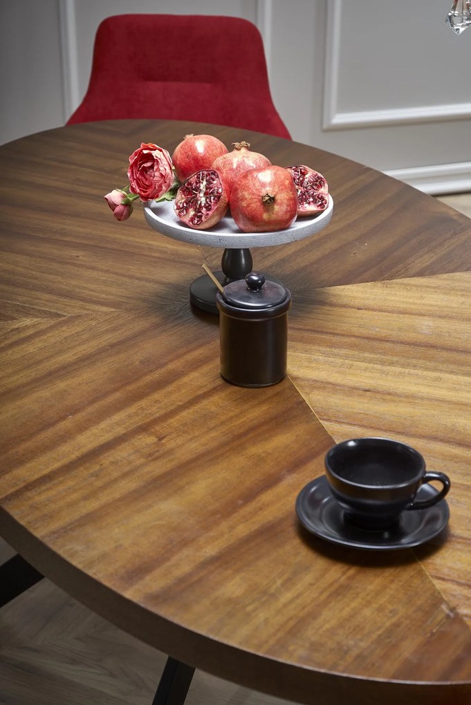 LOCARNO table, color: walnut / black DIOMMI V-CH-LOCARNO-ST