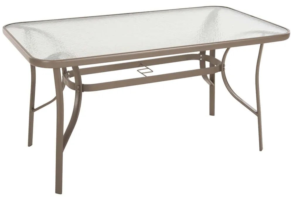 Τραπέζι Κήπου Bruno HM5106.04 140x80x71cm Champagne