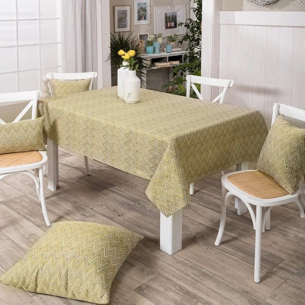 Τραπεζομάντηλο Rota 08 Lime Teoran 135X180cm Acrylic,Cotton,Polyester