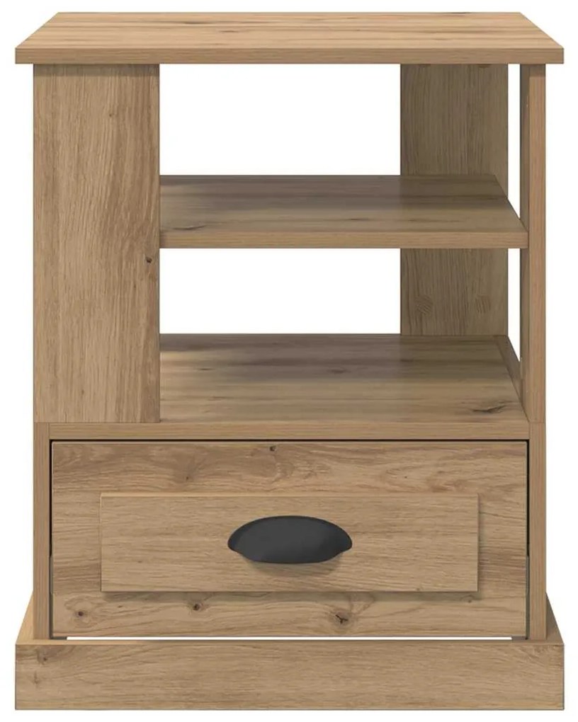 vidaXL Κομοδίνο με ράφι Artisan Oak 50 x 50 x 60 cm Επεξεργασμένο ξύλο