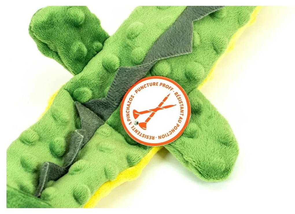 Βελούδινο Ζωάκι για Σκύλους Gloria Dogmonsters Πράσινο 100 % πολυεστέρας Κροκόδειλος 65 x 5 x 6 cm