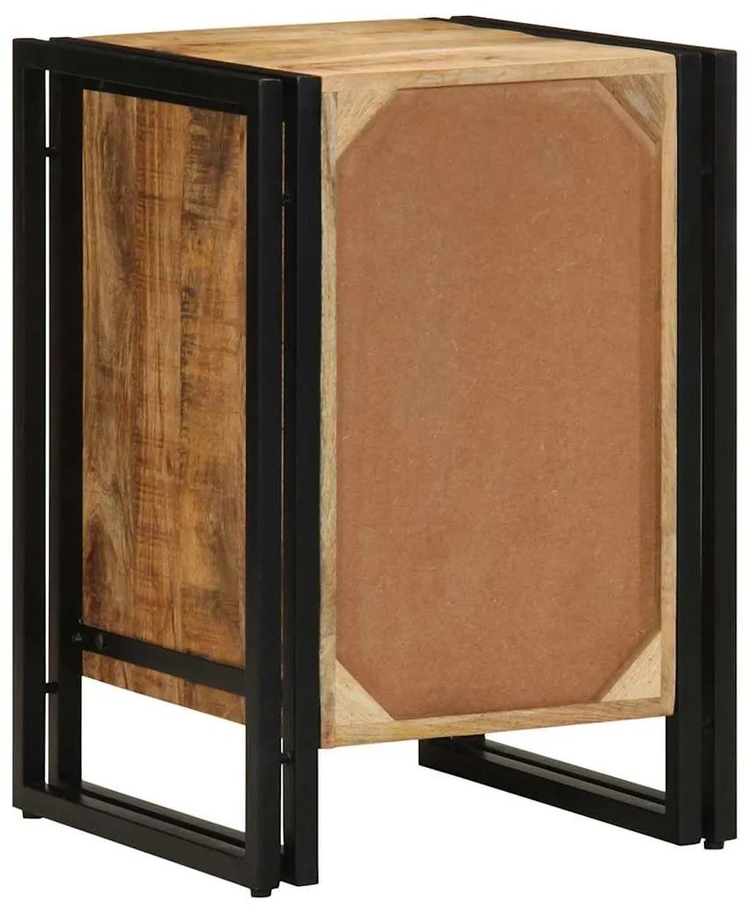 vidaXL Κομοδίνο με συρτάρι Καφέ 40 x 40 x 59 εκ. Στερεό ξύλο μάνγκο