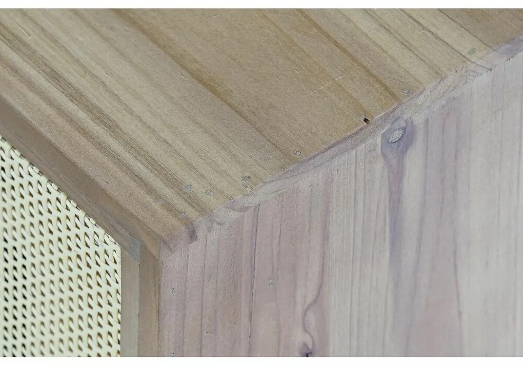 Τηλεόραση DKD Home Decor Καφέ 140 x 38 x 53 cm Έλατο Φυσικό ρατάν