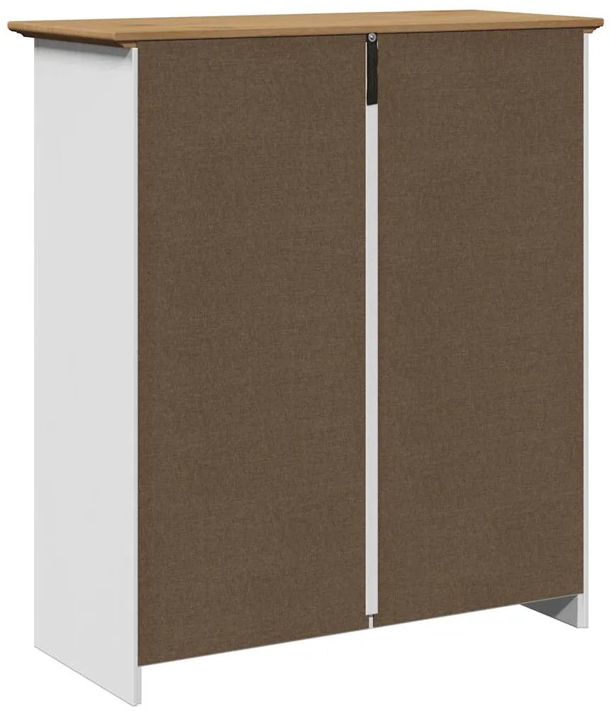 vidaXL Ντουλάπι διαδρόμου BODO Λευκό και καφέ 80x35x90 cm