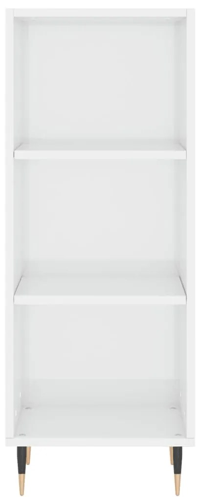 vidaXL Ντουλάπι Γυαλιστερό Λευκό 34,5 x 32,5 x 90 εκ. Επεξεργ. Ξύλο
