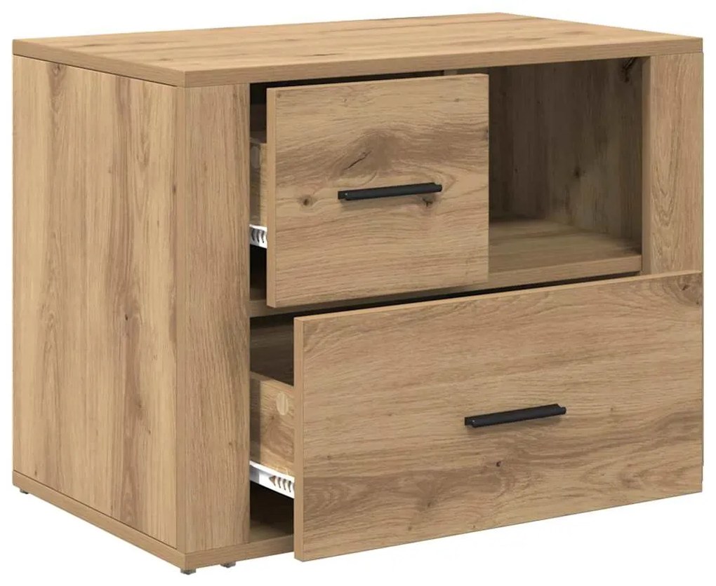 vidaXL Κομοδίνο artisan δρυς 60 x 36 x 45 εκ Επεξεργασμένο ξύλο