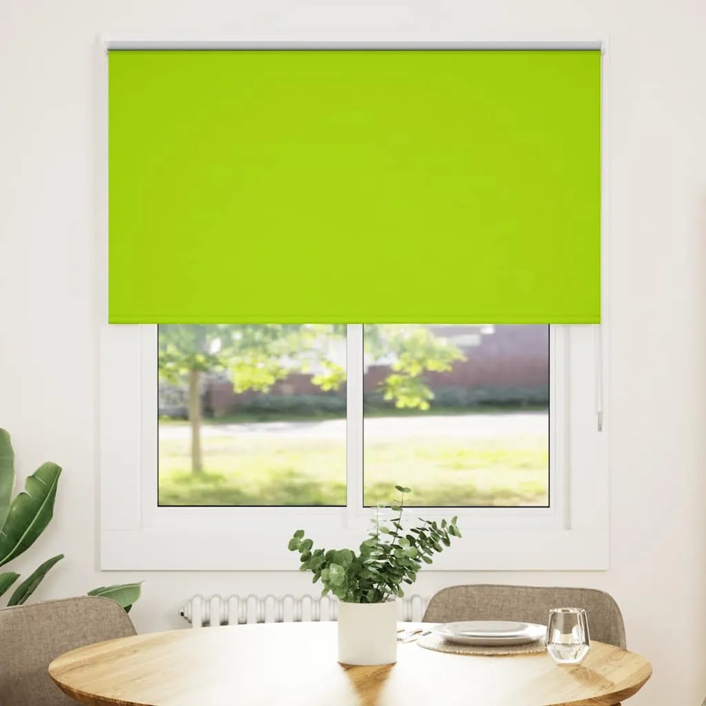 vidaXL Roller Blind Blackout φύλλα πράσινα 130x150 cm Πλάτος υφάσματος