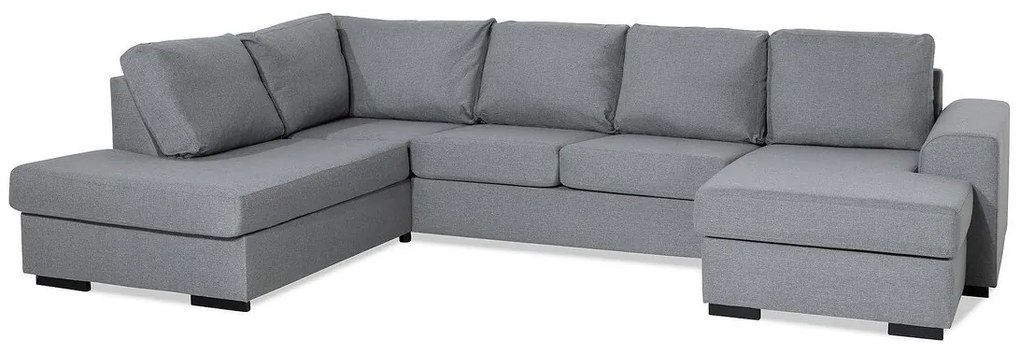 Γωνιακός Καναπές Scandinavian Choice 820, Ανοιχτό γκρι, 310x215x85cm, Πόδια: Πλαστική ύλη | Epipla1.gr