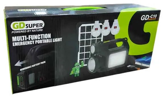 GDSuper Ηλιακό σύστημα φωτισμού 30W 28LED GD-C10 - Multi-Function Emergency Portable Light