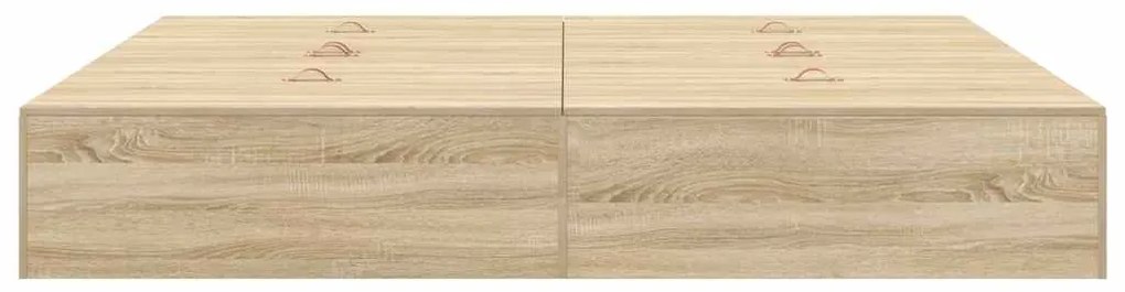 vidaXL Σκελετός Κρεβατιού Sonoma Δρυς 180 x 200 cm Επεξεργασμένο ξύλο