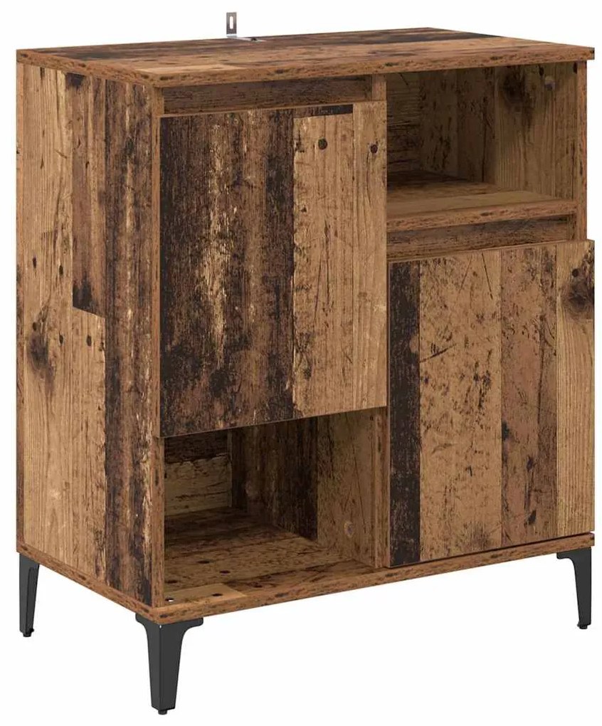 vidaXL Πλαϊνό γραφείο Παλιό ξύλο 60 x 35 x 70 cm Επεξεργασμένο ξύλο