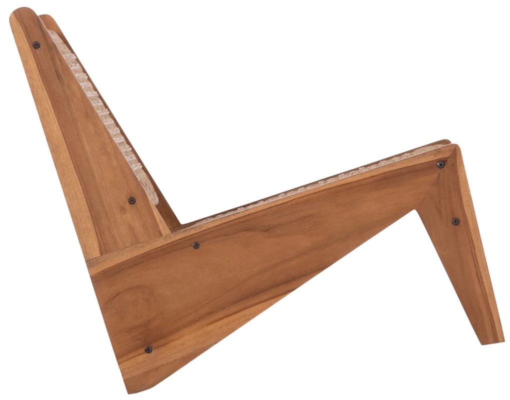 ΚΑΡΕΚΛΑ LOUNGE LUKILLA HM9913 ΞΥΛΟ TEAK ΣΕ ΦΥΣΙΚΟ--ΣΥΝΘ.ΣΧΟΙΝΙ ΜΠΕΖ 55,5x74x65Υεκ. - 0525766 - HM9913