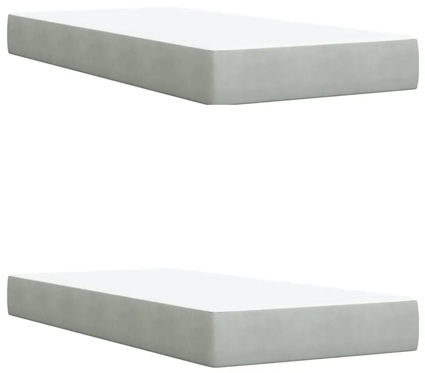 ΚΡΕΒΑΤΙ BOXSPRING ΜΕ ΣΤΡΩΜΑ ΑΝΟΙΧΤΟ ΓΚΡΙ 200X200 ΕΚ. ΒΕΛΟΥΔΙΝΟ 3293302