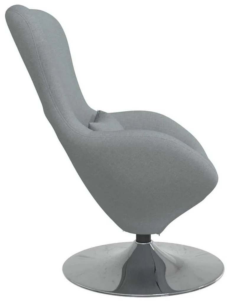 vidaXL Κάθισμα-αυγό Ανοιχτό γκρι 63 x 73 x 90 εκ ύφασμα