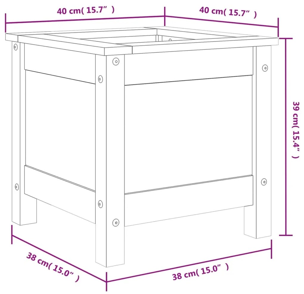 ΖΑΡΝΤΙΝΙΕΡΑ ΜΑΥΡΗ 40 X 40 X 39 ΕΚ. ΑΠΟ ΜΑΣΙΦ ΞΥΛΟ ΠΕΥΚΟΥ 825251