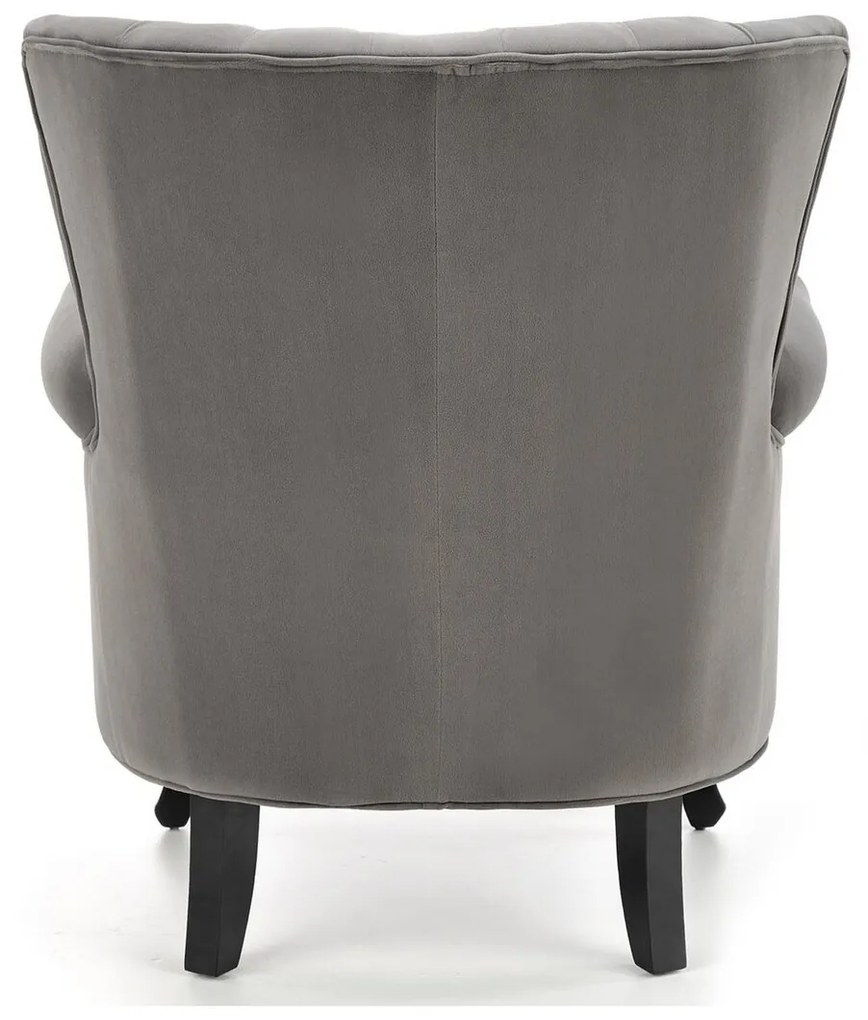 Πολυθρόνα Houston 1105, Γκρι, 87x73x70cm, 18 kg, Ταπισερί, Πόδια: Ξύλο | Epipla1.gr