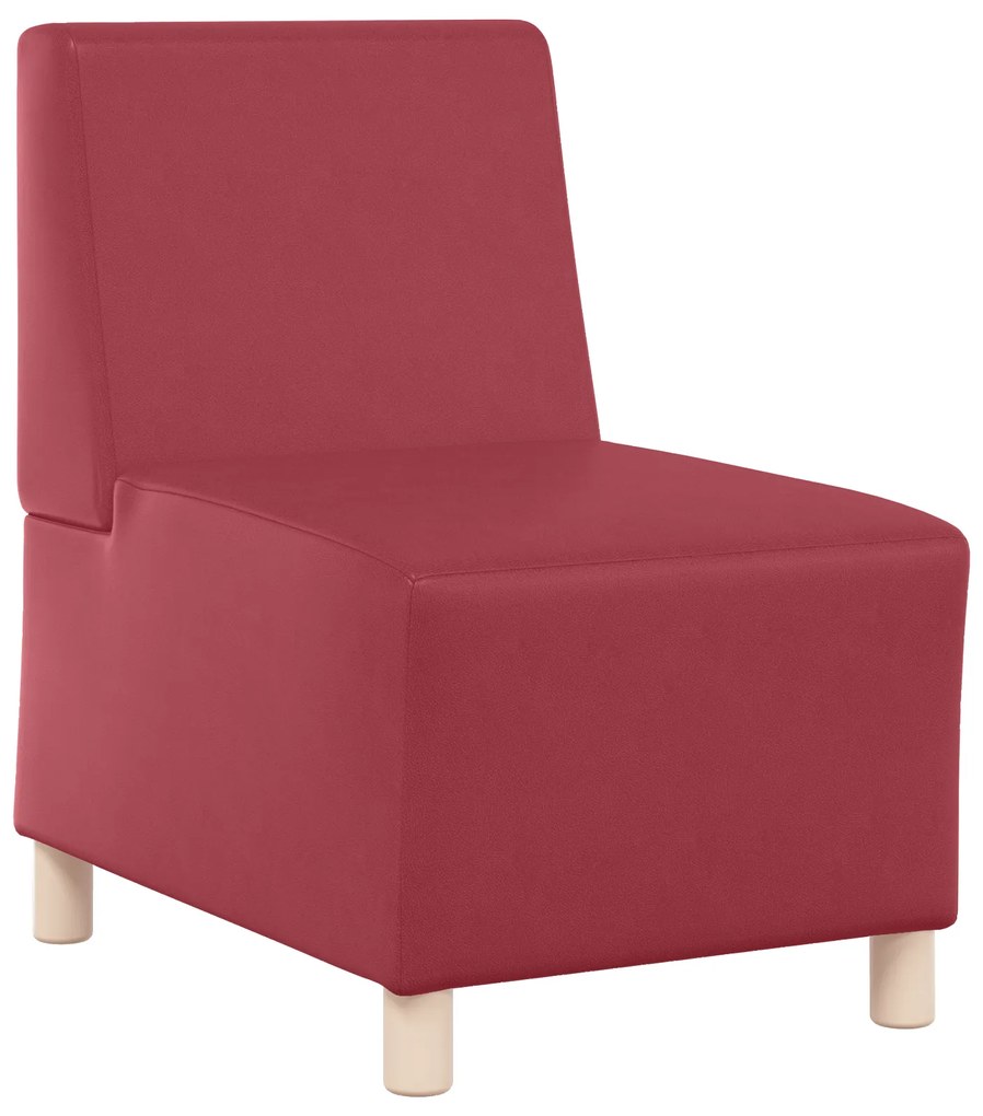 vidaXL Καναπέδες 3 pcs Μπορντό 55 x 74 x 82 εκ. Τεχνητό δέρμα
