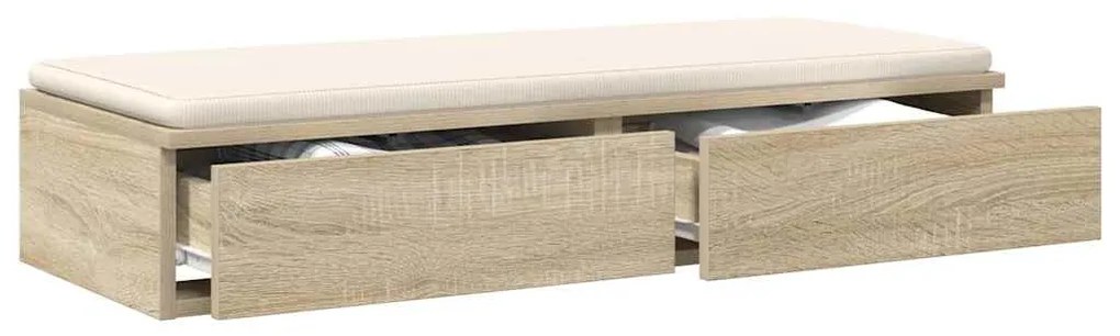 vidaXL Συρτάρια κρεβατιού με συρτάρι Δρύς Sonoma 100 x 36,5 x 16,5 εκ