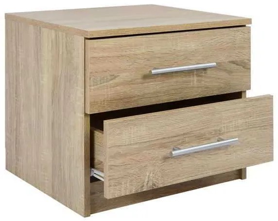 ΚΟΜΟΔΙΝΟ ΜΕΛΑΜΙΝΗΣ CHELSEA HM2220.02 SONAMA 48X40,5X41,5 εκ.