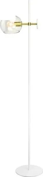 Φωτιστικό Επιδαπέδιο 120 cm Μέταλλο Λευκό, Χρυσαφί -Διάφανο Γυαλί Inlight 45365