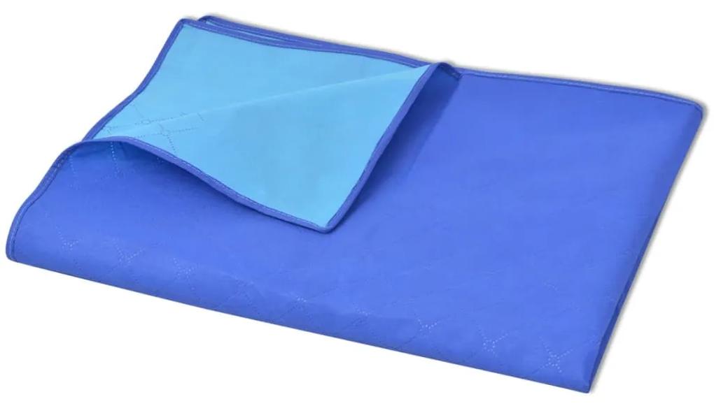 vidaXL Κουβέρτα για Πικ-Νικ Μπλε και Γαλάζια 150 x 200 εκ.