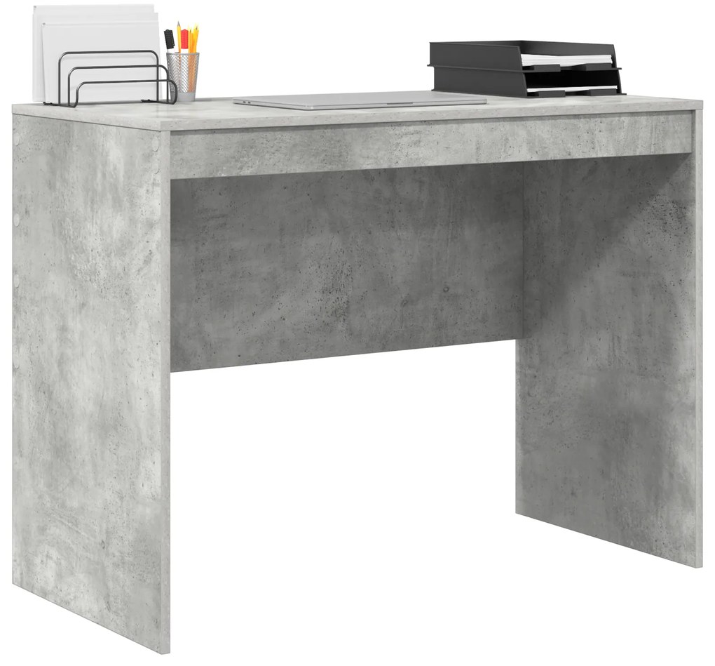 vidaXL Γραφείο Γραφής Γκρι τσιμέντου MDF 100 x 50 x 76 εκ.