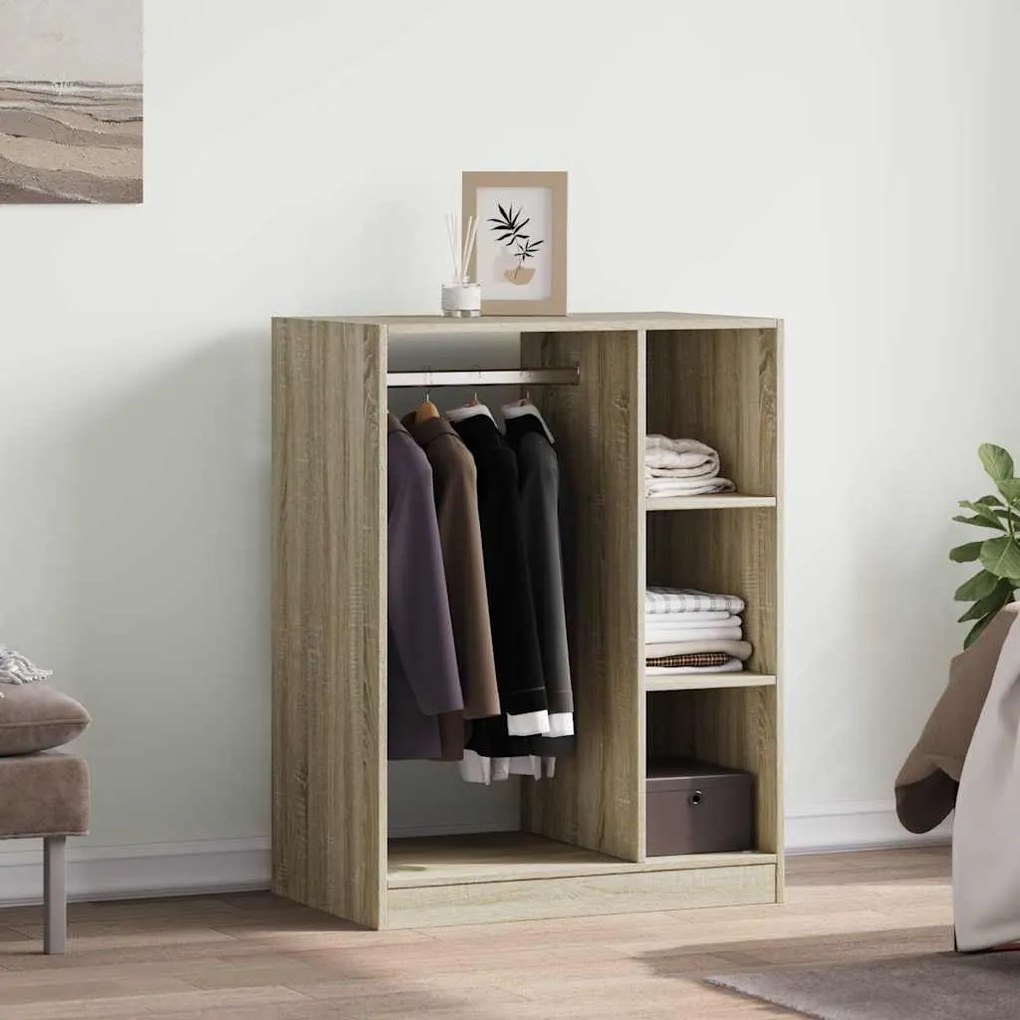 vidaXL Ντουλάπα Χρώμα Sonoma Δρυς 77 x 48 x 102 εκ. Επεξεργασμένο Ξύλο