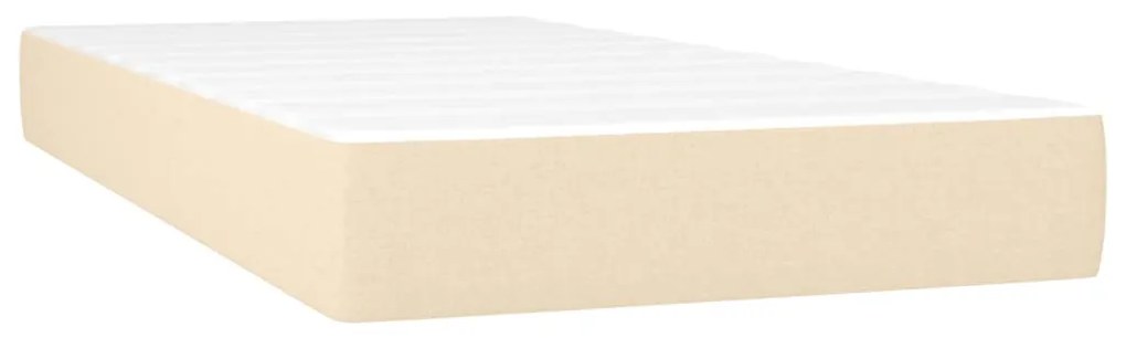 ΚΡΕΒΑΤΙ BOXSPRING ΜΕ ΣΤΡΩΜΑ ΚΡΕΜ 120X190 ΕΚ. ΥΦΑΣΜΑΤΙΝΟ 3269763