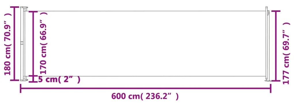 ΣΚΙΑΣΤΡΟ ΒΕΡΑΝΤΑΣ ΠΛΑΪΝΟ ΣΥΡΟΜΕΝΟ ΓΚΡΙ 180 X 600 ΕΚ. 317968