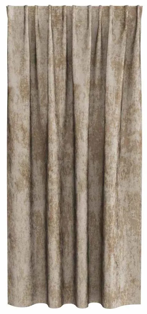 vidaXL Κουρτίνα με κουρτίνες 2 pcs Μπρονζέ 175 x 140 εκ. Βελούδο