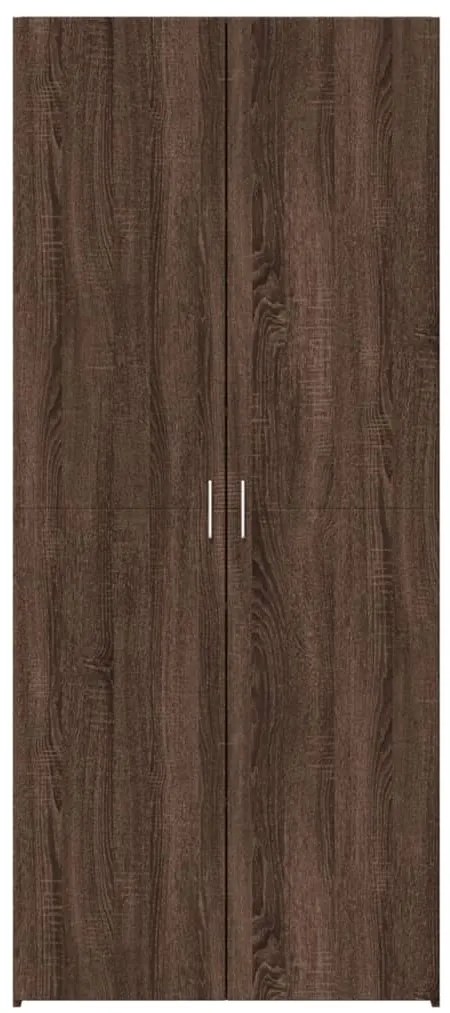 vidaXL Ντουλάπι Καφέ Δρυς 80x42,5x185 εκ. από Επεξεργασμένο Ξύλο