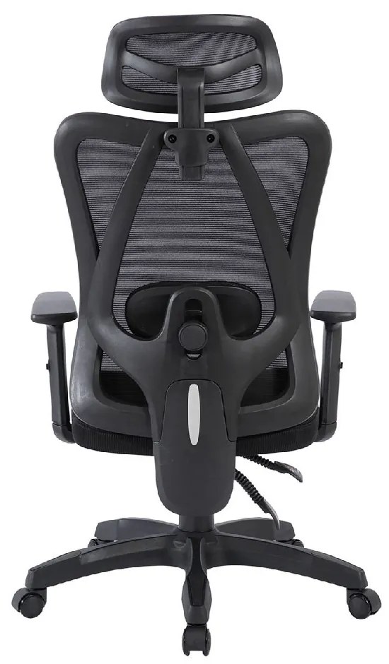 BF3750 ΠΟΛΥΘΡΟΝΑ ΓΡΑΦΕΙΟΥ ΔΙΕΥΘΥΝΤΗ, MESH ΜΑΥΡΟ, ΜΠΡΑΤΣΑ UP-DOWN