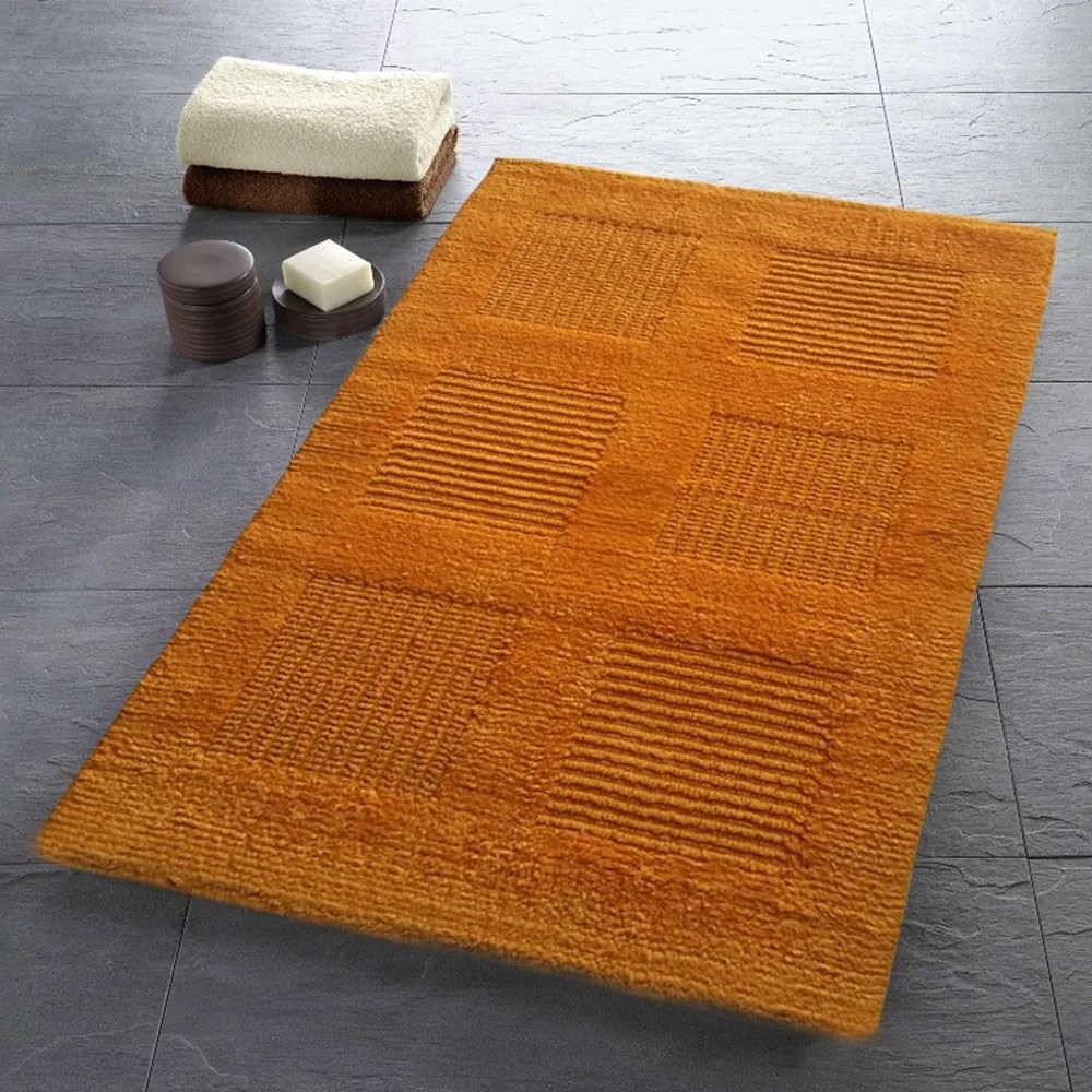 Χαλάκι Μπάνιου Window Πορτοκαλί Texi 60Χ90 100% Cotton