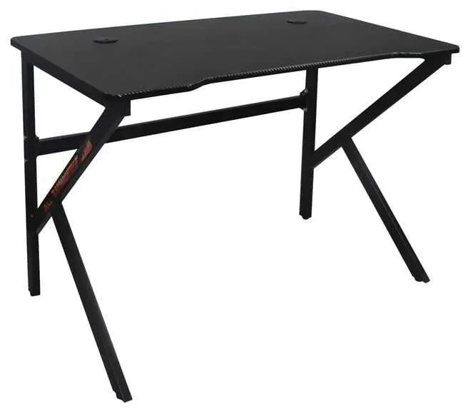 Gaming Γραφειο 100X60Cm Steel Μαύρο . Διάσταση: 100x60x75cm