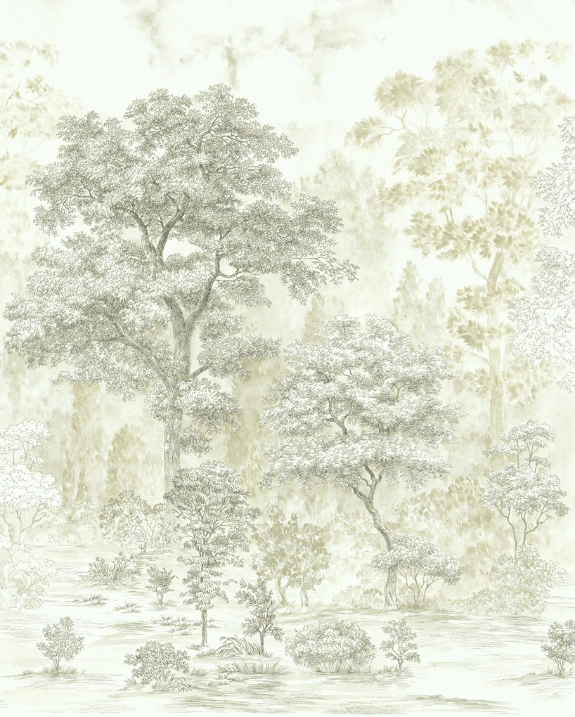 Φωτοταπετσαρία Τοίχου Ευγενή Δέντρα Έτοιμων Διαστάσεων LJX4-0025 (2M x 2.50Υ)