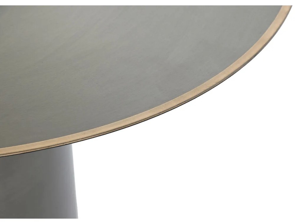 Βοηθητικό Τραπέζι DKD Home Decor Χρυσό Σκούρο γκρίζο Μέταλλο 60 x 60 x 37 cm