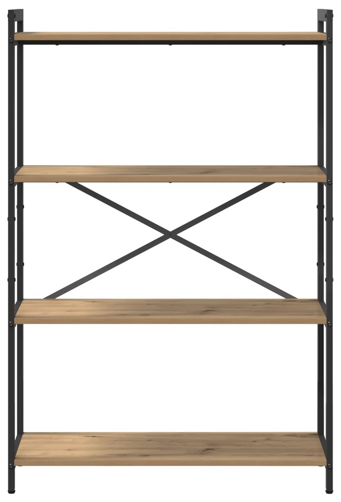 vidaXL Βιβλιοθήκη artisan δρυς 80 x 30 x 118 εκ Επεξεργασμένο ξύλο