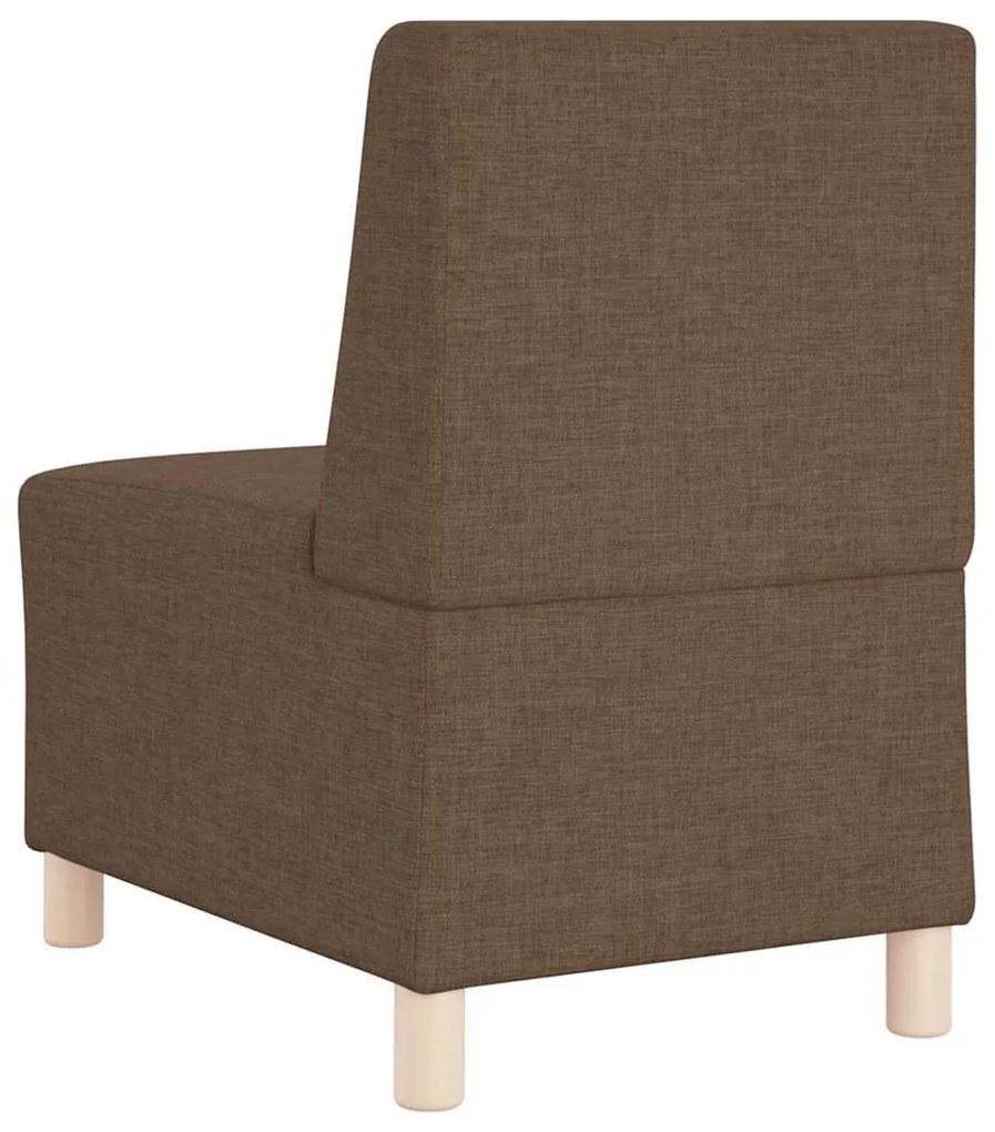 vidaXL Μοναδικός Καναπές χωρίς Χερούλια 2 pcs Καφέ 55 x 74 x 82 εκ.