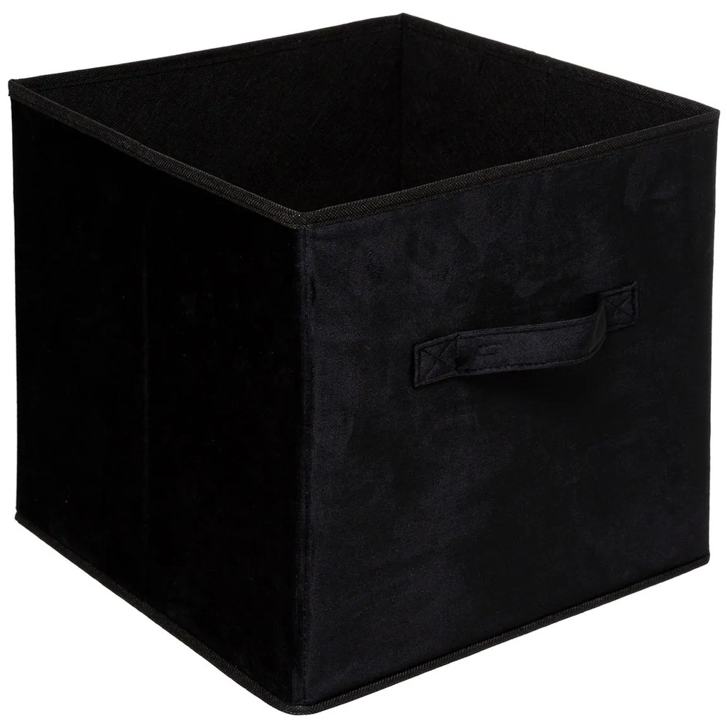 Κουτί Αποθήκευσης (31x31x31) F-V Velvet Storage Black 160455E