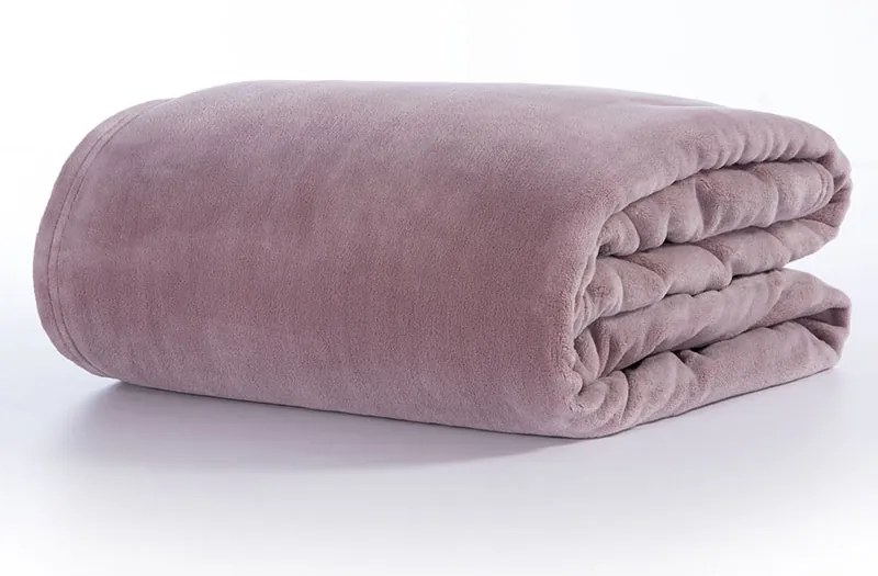 Κουβέρτα Fleece Μονή Cosy Mauve 160x220 - Nef-Nef Homeware