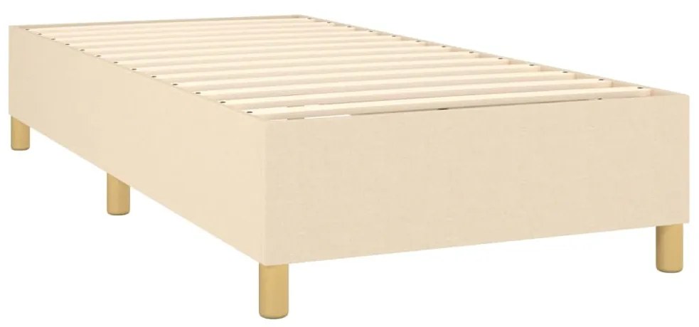 ΚΡΕΒΑΤΙ BOXSPRING ΜΕ ΣΤΡΩΜΑ ΚΡΕΜ 90X190 ΕΚ.ΥΦΑΣΜΑΤΙΝΟ 3137202