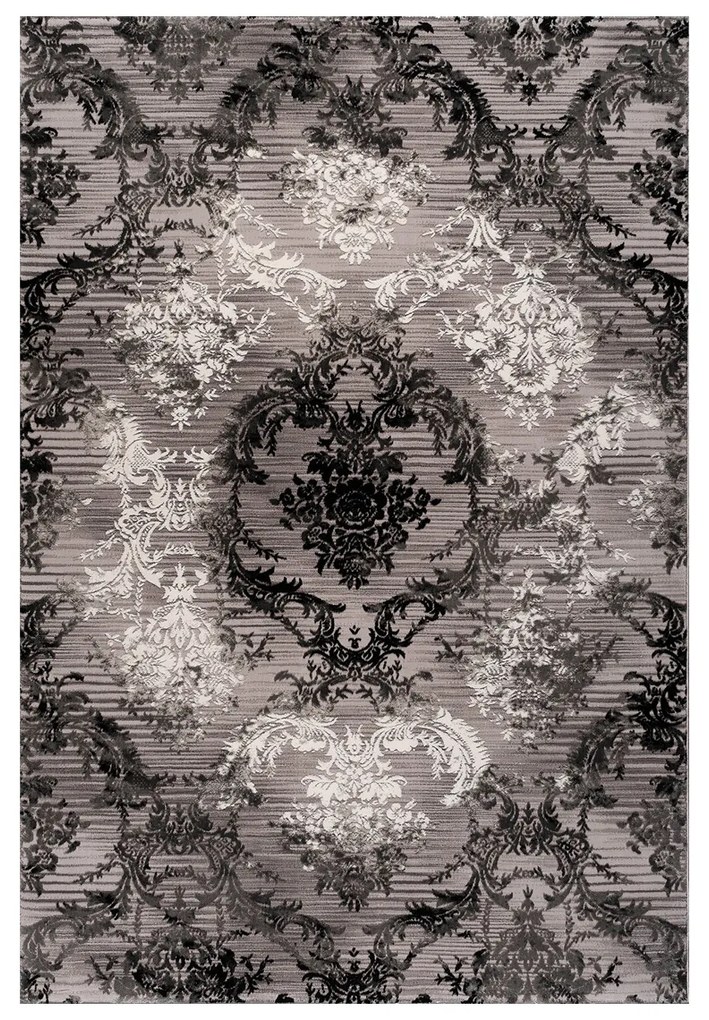 Χαλί (160x230) Polcarpet Damask 9374 Grey Black