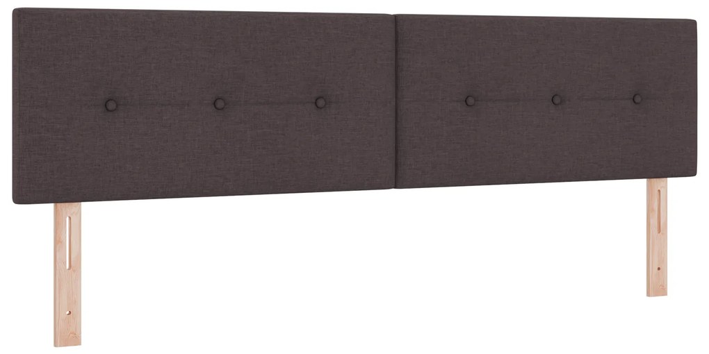 vidaXL Κρεβάτι box spring με στρώμα με στρώμα Σκούρο Καφέ 180 x 200 cm