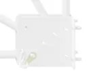 vidaXL Αδιάφανο σκίαστρο μπαλκονιού Λευκό 210 x 210 cm ύφασμα