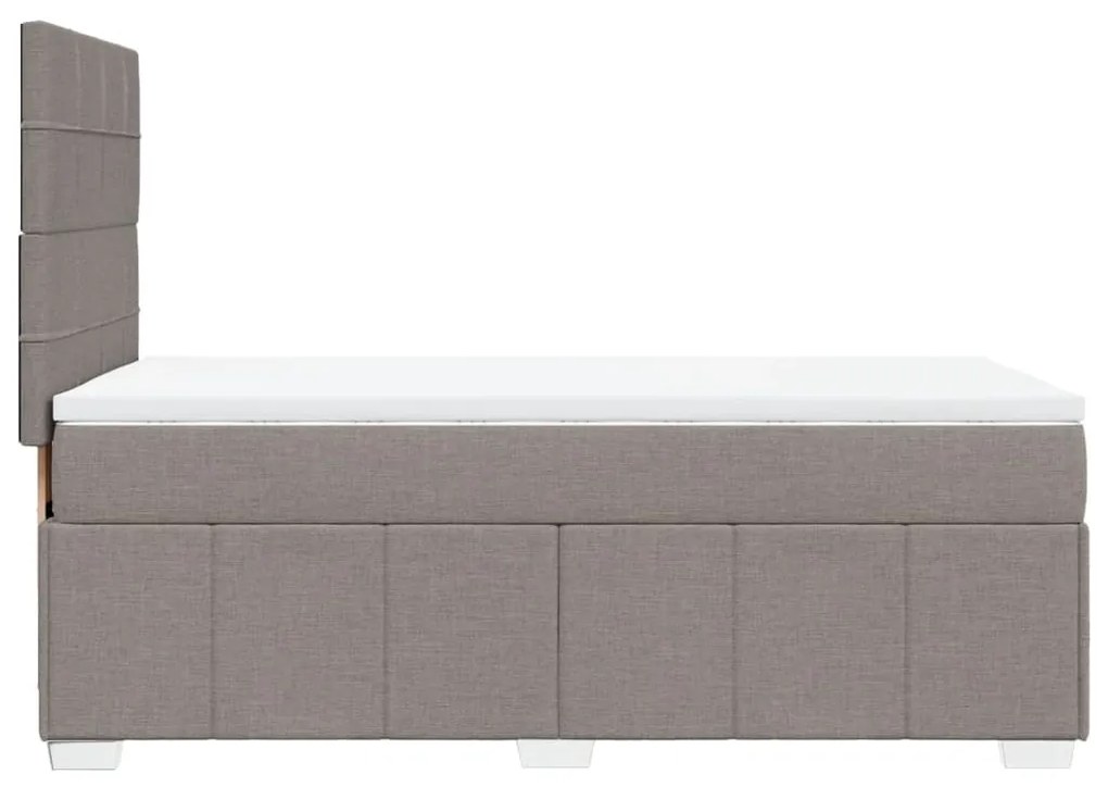 ΚΡΕΒΑΤΙ BOXSPRING ΜΕ ΣΤΡΩΜΑ TAUPE 90X200 ΕΚ. ΥΦΑΣΜΑΤΙΝΟ 3291555