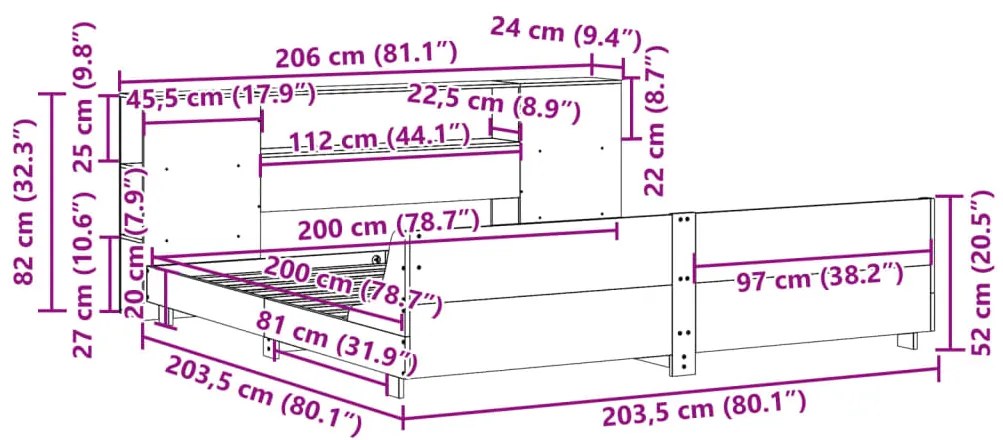 ΣΚΕΛΕΤΟΣ ΚΡΕΒ. ΧΩΡΙΣ ΣΤΡΩΜΑ ΚΑΦΕ ΚΕΡΙΟΥ 200X200 ΕΚ ΜΑΣΙΦ ΠΕΥΚΟ 3323640