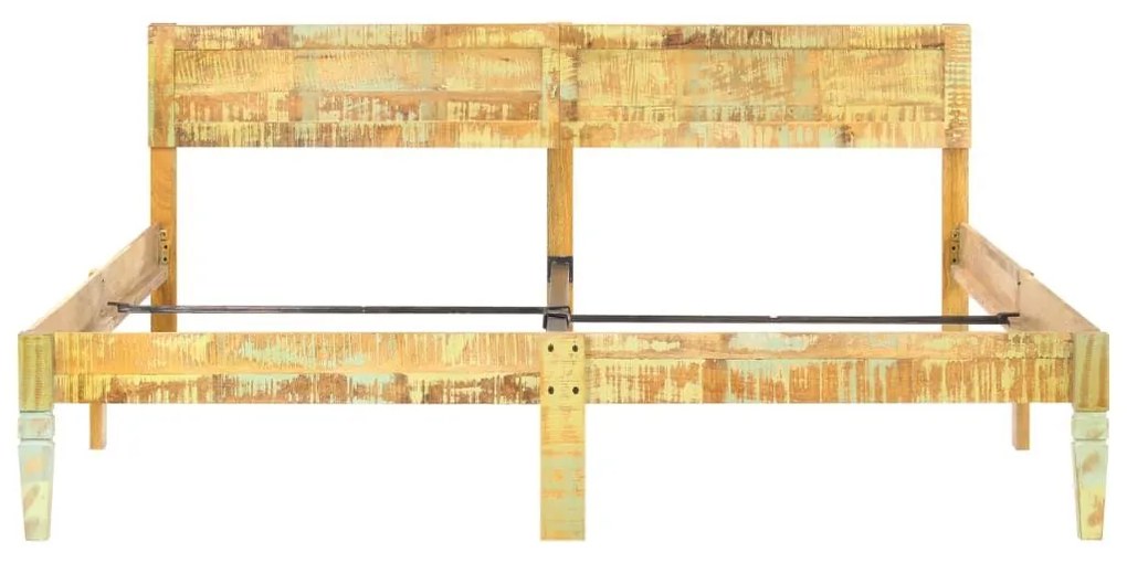 Πλαίσιο Κρεβατιού 180 x 200 εκ. από Μασίφ Ανακυκλωμένο Ξύλο - Καφέ