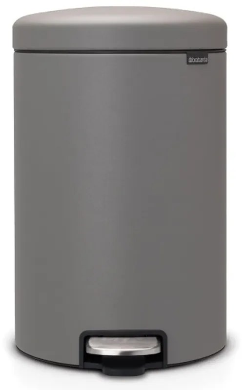 Brabantia 1001091 Κάδος με πεντάλ 20L, Mineral Concrete Grey
