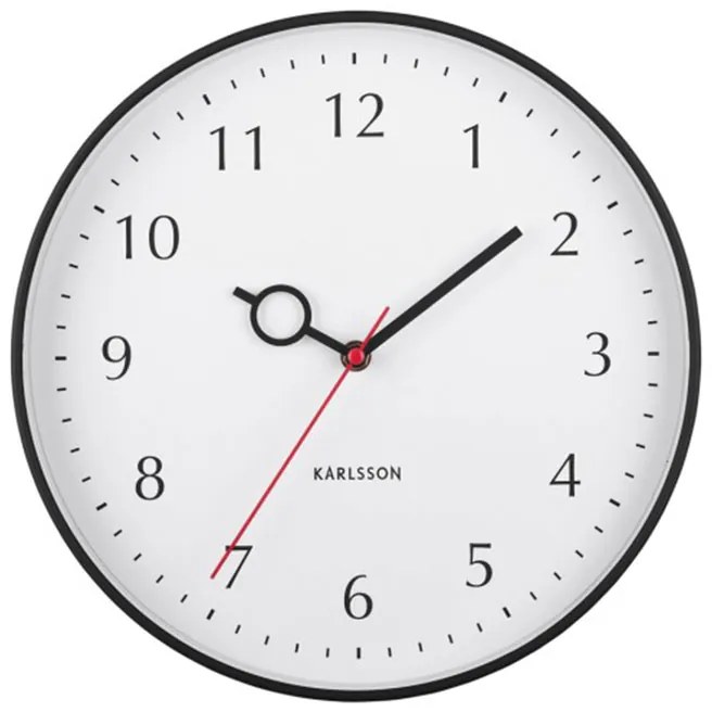 Ρολόι Τοίχου (Φ30) Karlsson Loupe Black