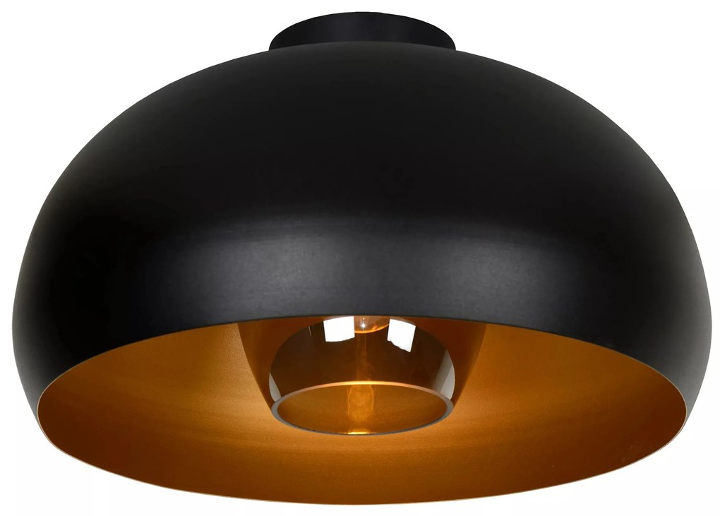 Φωτιστικό Οροφής Lucide 30186-38-30 SHARAN Μαύρο Ματ (Black Mat)|Φυμέ (Smoke)